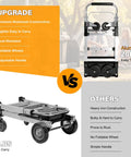 3 In 1 Convertible Hand Truck Folding Aluminum Dolly Cart With 2 Straps, Easy Setup And Smooth Transition Between Modes, Lightweight Yet Built Tough For Moving Boxes, Appliances, And Heavy Loads At Home, Workshop, Or Garage. aluminum folding hand truck with foldable wheels