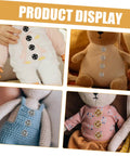 Mini Colored Button Set for Doll Clothes and DIY Sewing Projects, 120Pcs Tiny Round Snap Fasteners for Crafts on dolls