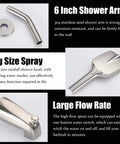 Brushed Nickel Shower Faucet Set With Tub Spout 4 Setting Handheld Shower Rough In Anti Scald Pressure Balanced Valve Included Wall Mounted Bathtub Shower System components