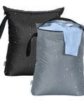 Two Pack 16x20 Inch Wet Dry Bags Waterproof For Swimwear Towels And Dirty Clothes Beach And Gym Organizer With Durable Handles