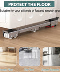 Extendable Appliance Sliders Heavy Duty Anti Slip With Lifter Lever Tool installed under washer on wooden floor
