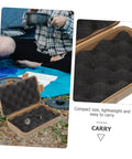 Three Piece Shockproof Storage Box Set For Camping And Outdoor Activities Grab And Go Wear Resistant Multi Function Case Portable Emergency Gear Organizer shown with open lid on grass