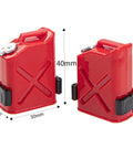 RC Decoration Kit Mini Fuel Tank And Fire Extinguisher For 1/10 Scale Crawlers, red plastic mini fuel tanks, 40mm tall