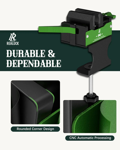 Golf Club Vise Clamp Station No Drill Regripping Kit with durable rounded corner design and CNC automatic processing.