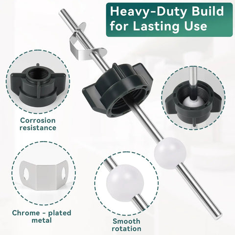 Hassle Free Swap Two Piece Sink Pivot Rod Replacement With 18 Mm Ball And Pop Up Center Piece Assembly For Delta And Price Pfister Drains Six Point Three Inches Fast Install
