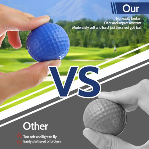 Comparison of Soft Foam Golf Balls For Backyard Practice 41mm Realistic Feel And Long Lasting Durability with another brand