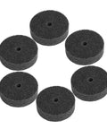 Kick It Up A Notch With These 6pcs Mm Nylon Sanding Wheel For Polishing Metal And Auto Parts, black nylon buffing wheels arrangement.