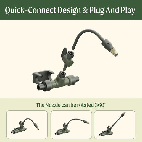 Drip Irrigation Kit For Raised Garden Beds With Super Easy DIY Installation Delivers Water Directly To Plant Roots nozzle detail