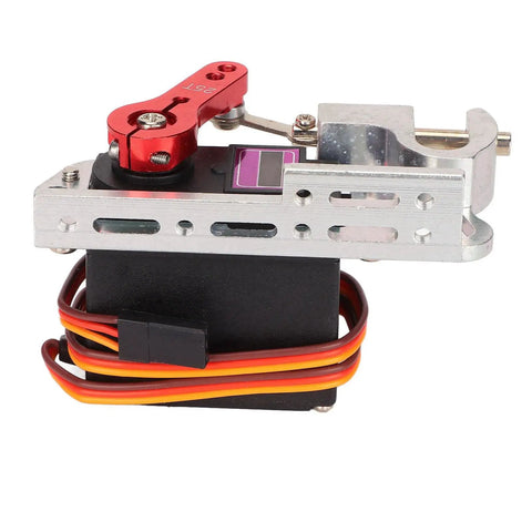 Sick RC Drone Parabolic Air Drop Kit With Upgraded Micro Servo Motor, featuring a metal frame and wires for aerial payload release.