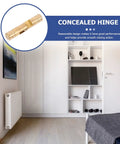 Copper Hidden Hinges For Jewelry Box And Small Wooden Box, golden retro style concealed hinge with smooth closing action