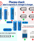 14430 LiFePo4 3.2V Rechargeable Battery Pack 500mAh for Outdoor Solar Garden Lights Shavers and Flashlights Not AA Size 2 Pack Durable Long Lasting Power for Your Gadgets