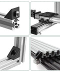 10 Pack Triangle Corner Brackets For 6mm Slot Aluminum Extrusion Black Dope Angle Connectors For 2020 Series 3D Printer Accessories Sturdy Zinc Alloy Rust Resistant Frame Hardware, corner mount