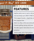Liquid-O-Ring HT-1800 copper anti-seize lubricant can, 8 oz brush-top