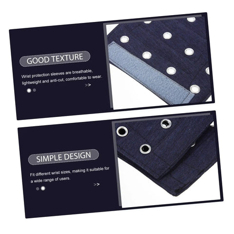 Grab These Heavy Duty Cut Resistant Wrist Sleeves For Men And Women, Featuring Breathable Arm Guards For Gardening, Mechanic Repair, And Industrial Tasks With A Slick Comfy Fit And Rock Solid Protection, showcasing close-up texture and design.