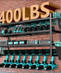 Power Tool Organizer Wall Mount With 200 Lb Capacity, Heavy Duty Metal Rack For Garage, Holds Eight Drills And Tools.