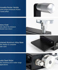 Bead Roller Tool For Tube Beading On Intake And Intercooler Piping Above 5/8 Inch ID, Heavy Duty Aluminum Beader details