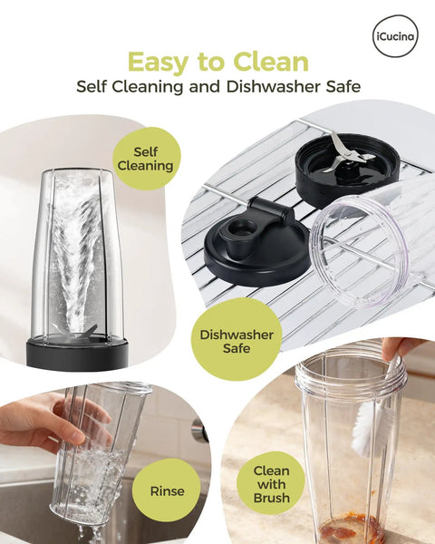 28 Oz Blender Cup Replacement With To Go Lids Pack Of 2 BPA Free Travel Shaker Cups Easy to Clean and Dishwasher Safe