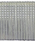 Pro Grade Galvanized Finish Nails 16 Gauge 1 Inch Straight Head Built Tough For Pneumatic Or Cordless Nailer Guns Solid 2500 Count Box in a neat array.