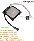 HID Headlight Ballast Control Unit With Igniter For Lexus IS250 RX350 GS350 ES350 GS300 Prius Solara Venza D4S Bulb Compatible Replaces OE 85967-5202 Plug And Play