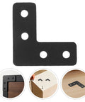 Beefed Up Heavy Duty Stainless Steel Corner Braces 20 Pack Thickened Right Angle Brackets installation on wood surface