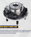 Drop In Front Wheel Hub And Bearing Assembly 515073 For Dodge Ram 1500 2002 2003 2004 2005 5 Lug ABS Front Left Or Right Replacement Easy Install Durable Wheel Hub Bearing Kit.