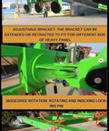 Heavy Duty Electric Vacuum Lifter Featuring Dual Mobile Suction Cups for Glass Granite Marble Slabs with adjustable bracket design.