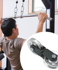 Double Pulley Wheel For Home Gym Attachment Cross Pulley 88mm Metal Roller With Silent Bearings Easy Fit DIY Cable Machine Upgrade on lat pulldown bar