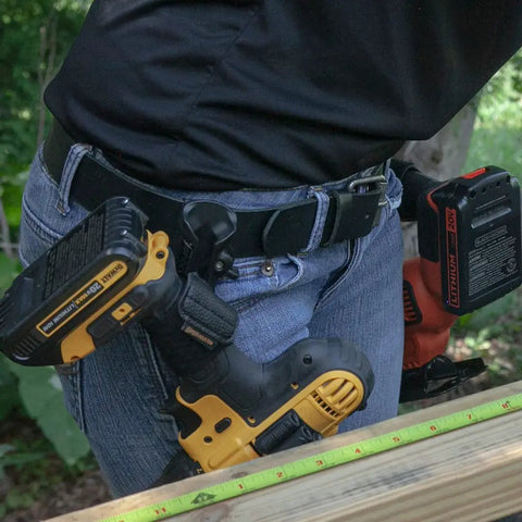 Clip On Tool Holster For Your Belt A Self Locking Dock Station To Organize And Carry Driver Bits Drill Bits Multitool