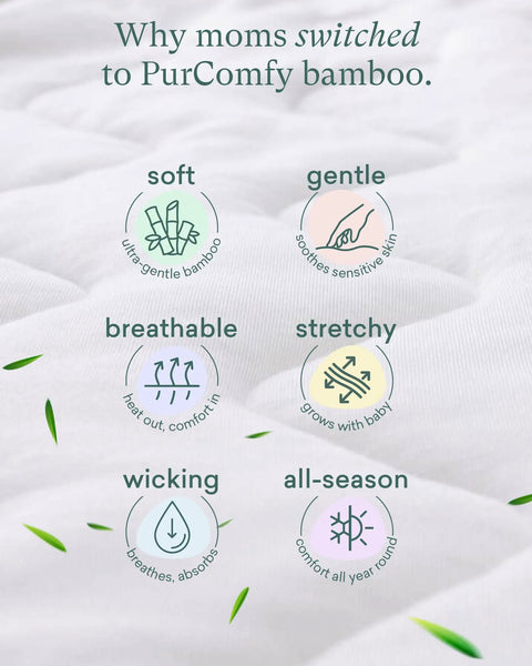Supersoft Sleep Sack 1.0 TOG Baby Sleeping Bag With Bamboo Viscose features soft, breathable, and stretchy benefits.