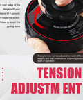 Heavy Duty Tool Balancer With 79 Inch Retractable Cable, tension adjustment knob in use for precise balance.