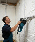 Top Shelf 1800w High Speed Foam Planer Saw For Quick Spray Insulation Cutting And Polyurethane Wall Trimming With 70cm Blade in action.