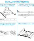 Installation steps for New Construction Mounting Plate For Led Recessed Lighting Kits Three Quarter Inch And Six Inch Compatible Upgrade