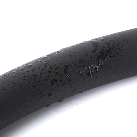 2 Pack 1-1/4 Inch Pipe Insulation Foam Tubing 6 Ft Long With 2 Inch Outer Diameter And 3/8 Inch Wall Thickness close-up showing waterproof surface