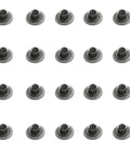 Premium Heavy Duty 3/8 X 12-16 Carbon Steel T Nuts Welding Tee Inserts For Pipe Furniture And Rolling Trolley Castors No BS Grey Finish Pack Of 20 arranged in a grid.
