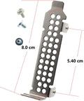 Top Shelf Sff Desktop Mounting Bracket For M2 Ssd And Pcie Adapter With A Slick Low Profile Build 54 Mm Screw Spacing Built Tough Short Backplate Silver Finish with mounting screws