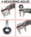 Pro Grade Digital Caliper With Stainless Steel Body Waterproof Dustproof 6 Inch 150 mm Vernier Caliper measuring various objects.