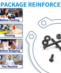 Packaging process and contents of Eight Sizes M2 Pan Head Phillips Machine Screws Set 4mm To 20mm Black Carbon Steel Fasteners Kit