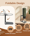 Compact Portable Coffee Maker Stand With Foldable Base for Nano Espresso Machines showcasing foldable design and matte finish.