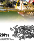 120 Piece Quick Change Spinner Clevis Set With Durable Plastic Blades Rotating Snaps For Fishing Tackle and Bank Fishing