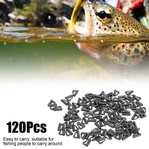 120 Piece Quick Change Spinner Clevis Set With Durable Plastic Blades Rotating Snaps For Fishing Tackle and Bank Fishing