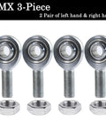 Five Eighth Inch Heim Joints Rod End Kit JMX Series Three Piece Beefed Up Chromoly Joints Panhard Rod End Kit With Jam Nuts Four Pack Premium PTFE Liner Reinforced With Kevlar For Longer Lasting Performance Easy To Install. 5/8 inch chromoly heim joints with jam nuts