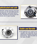 Front Wheel Bearing Hub Assembly for 2003 to 2017 Chevy Express GMC Savana 2500 3500 4500 8 Lug Bolts ABS in product packaging