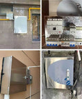 Stainless Steel Outdoor Indoor Electrical Cabinet Box Enclosure Wall Mount Junction Chest For Utility Boxes And Pump Systems Weatherproof Project Box Heavy Duty 36 Inches Wide By 24 Inches High By 6 Inches Deep 2mm Thickness, wall-mounted