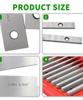 Ten Pairs Precision Parallel Thin Steel Set One Eighth Inch By Six Inch With 0.0002 Inch Accuracy Hardened Alloy Steel