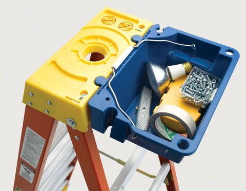 AC52-UB Ladder Accessory Kit With Liquid Holder Swiveling Carry Handle And Tool Towel Dock Lock In System Compatible