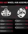 Front Wheel Bearing Hub Assembly 5 Lug 2 Pack Compatible With Toyota Camry Avalon Venza Sienna Highlander And Lexus for front axle.