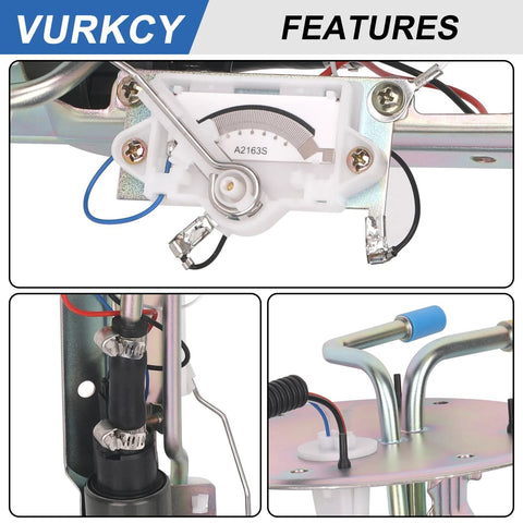 Drop-In Electric Fuel Pump Assembly With Sending Unit For Ford F-150 1999-2003 4.2L 4.6L 5.4L F-150 Heritage 2004 And F-250 1999 With Level Sensor Kits Replacement E2237S close-up
