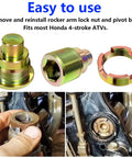 Heavy Duty Swing Arm Pivot Bolt Kit Compatible With Honda Recon Fourtrax Rancher Foreman Rubicon 4x4 Atv tools and parts set.