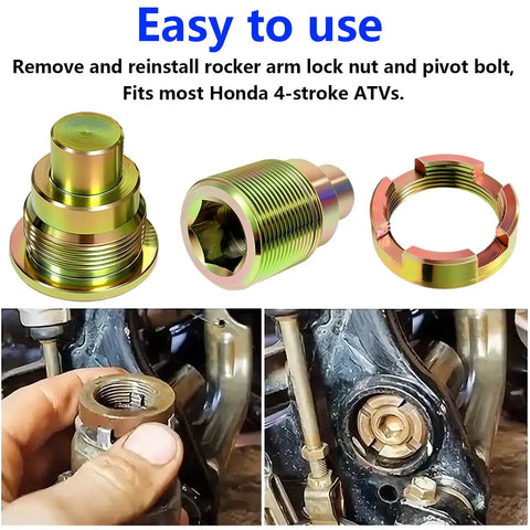Heavy Duty Swing Arm Pivot Bolt Kit Compatible With Honda Recon Fourtrax Rancher Foreman Rubicon 4x4 Atv tools and parts set.