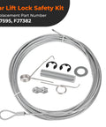 Lift Lock Safety System Kit With Release Cables And Latch Springs Includes Two FJ7595 Cables With Clamps And Two FJ7382 Springs